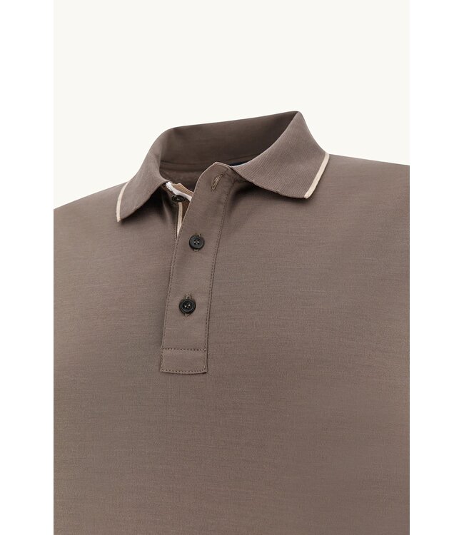 Paul & Shark Polo, Korte Mouw, Aqua Touch, Katoen, Taupe