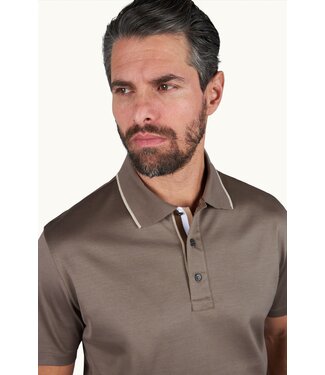 Paul & Shark Paul & Shark, Polo, Korte Mouw, Aqua Touch, Katoen, Taupe