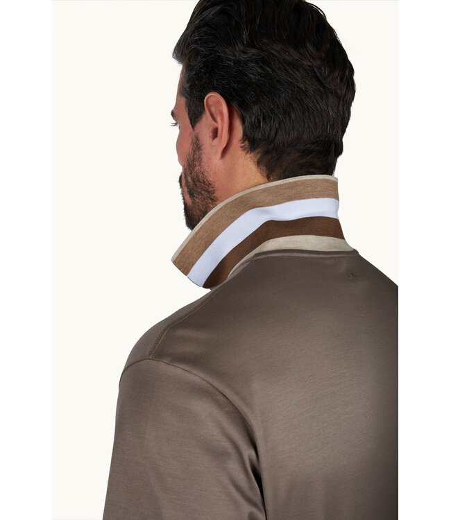 Paul & Shark Polo, Korte Mouw, Aqua Touch, Katoen, Taupe