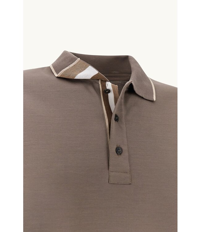 Paul & Shark Polo, Korte Mouw, Aqua Touch, Katoen, Taupe