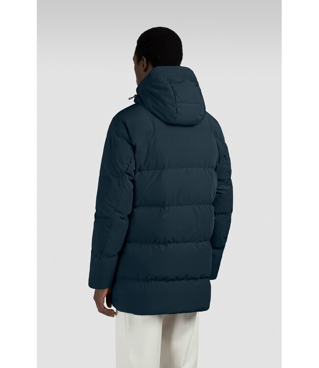 Paul & Shark Winter Parka Jas met Afneembare Capuchon, Re-Goose Dons Voering, Donkerblauw