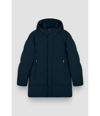 Paul & Shark Paul & Shark, Winter Parka Jas met Afneembare Capuchon, Re-Goose Dons Voering, Donkerblauw