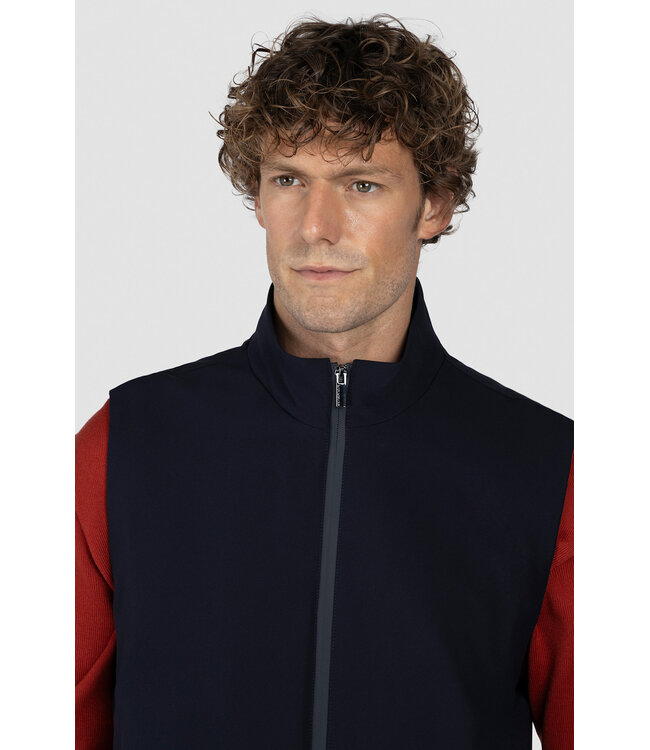 Paul & Shark Bodywarmer, Donkerblauw, Save the Sea Dynamic Stretch