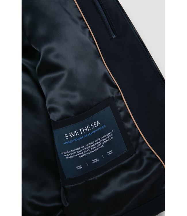 Paul & Shark Bodywarmer, Donkerblauw, Save the Sea Dynamic Stretch