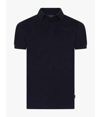 Cavallaro Napoli Cavallaro, Polo, Korte Mouw, Katoen, Donkerblauw