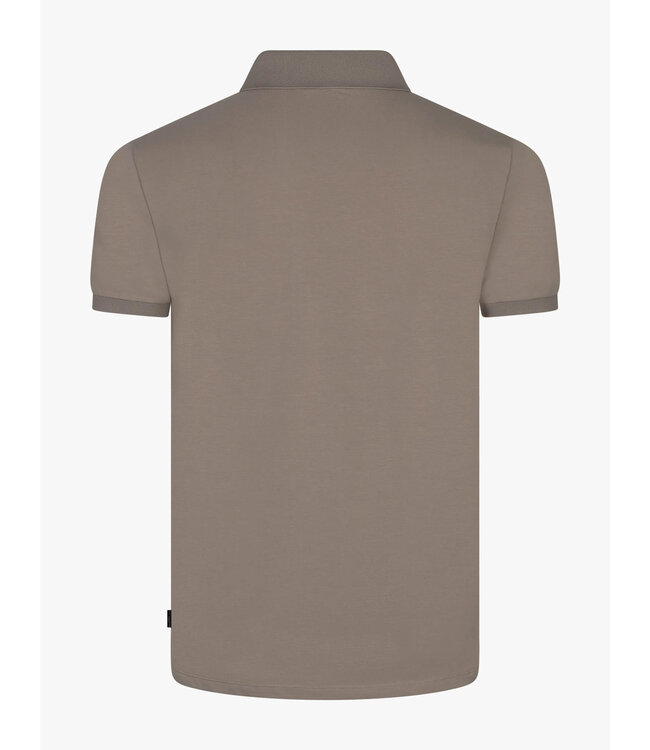 Cavallaro Napoli Polo, Korte Mouw, Katoen, Taupe