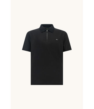Paul & Shark Paul & Shark, Polo met Rits Kraag-sluiting, Korte Mouw, Katoen, Uni Zwart