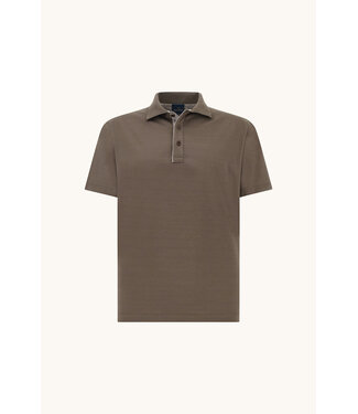 Paul & Shark Paul & Shark, Polo, Korte Mouw, Katoen, Linnen Accenten, Taupe