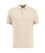 Barbour Polo, Korte Mouw, Interlock Katoen, Beige met Tartan Lining