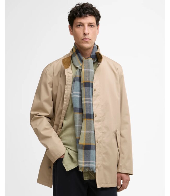 Barbour Sjaal, Linnen, Katoen Mix, Highland Loch Tartan Ruit