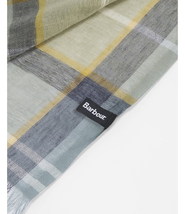 Barbour Sjaal, Linnen, Katoen Mix, Highland Loch Tartan Ruit