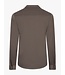 Cavallaro Napoli Overshirt met Rits, Bamboe-blend, Stretch, Dark Taupe