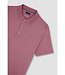 Paul & Shark Polo, Korte Mouw, Perlé Jersey Katoen, Vintage Roze, Earth Red