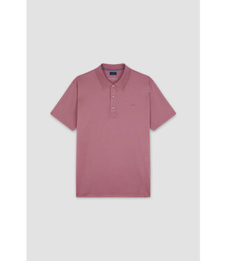 Paul & Shark Paul & Shark, Polo, Korte Mouw, Perlé Jersey Katoen, Vintage Roze, Earth Red