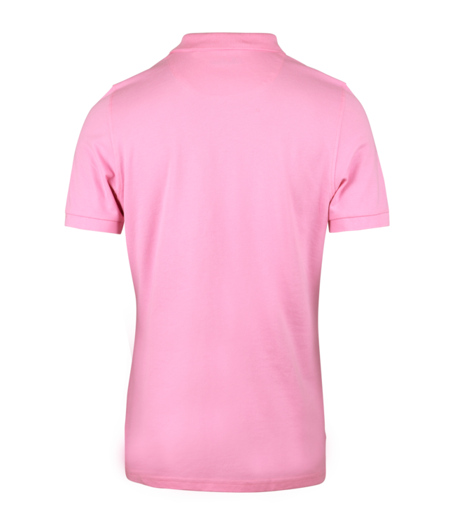 Stenstroms Polo, Korte Mouw, Pique Katoen, Roze