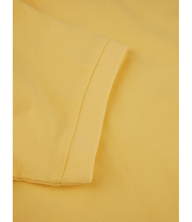 Stenstroms Polo, Korte Mouw, Pique Katoen, Geel
