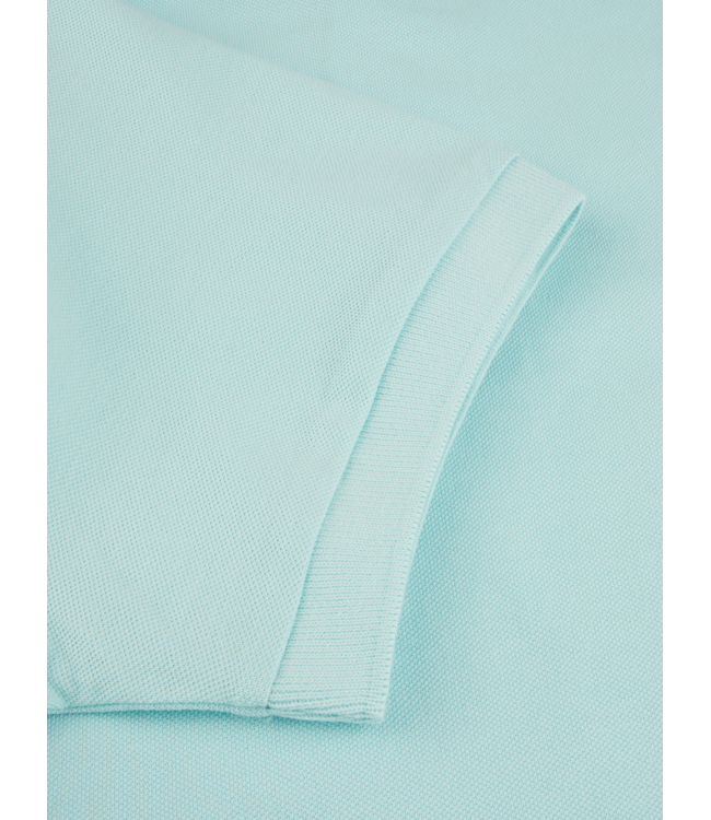 Stenstroms Polo, Korte Mouw, Pique Katoen, Mintgroen