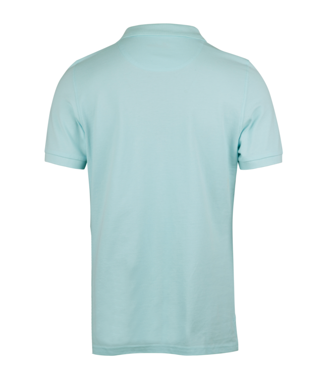 Stenstroms Polo, Korte Mouw, Pique Katoen, Mintgroen