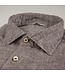 Stenstroms Overhemd, Linnen, Lange Mouw, Slimline, Beige Bruin