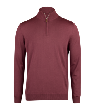 Stenstroms Stenstroms, Half-Zip Trui, Merino Wol, Oud Roze Kleur