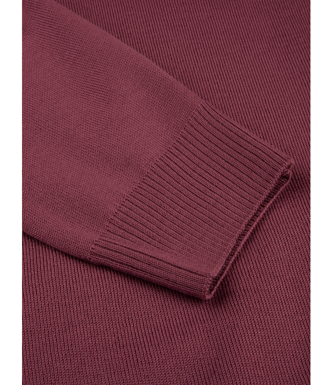 Stenstroms Half-Zip Trui, Merino Wol, Oud Roze Kleur