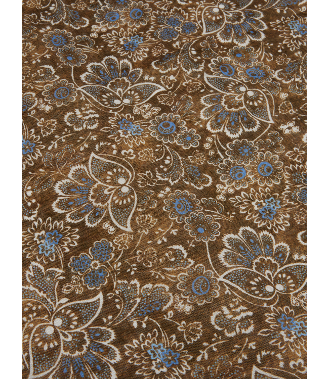 Stenstroms Bandana, Linnen, 70 x 70, Beige met Bloem Print
