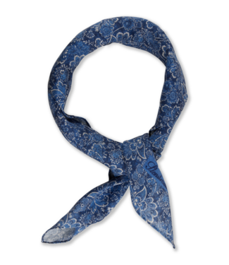 Stenstroms Stenstroms, Bandana, Linnen, 70 x 70, Blauw met Bloem Print