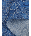 Stenstroms Bandana, Linnen, 70 x 70, Blauw met Bloem Print