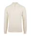 Stenstroms Half-Zip Trui, Katoen, Structuur Knit, Off-White