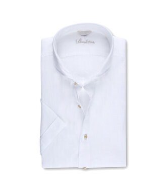 Stenstroms Stenstroms, Overhemd, Korte Mouw, Linnen, Wit