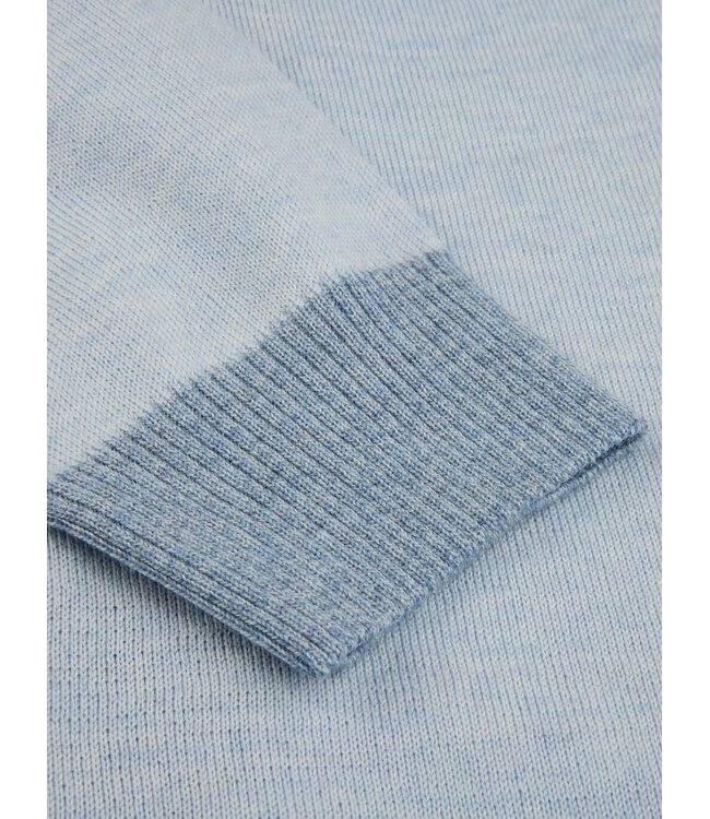 Stenstroms Vest met Knoopsluiting, Merino Wol, Lichtblauw