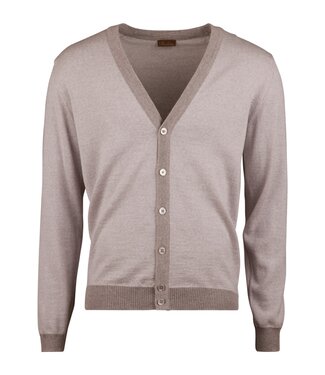 Stenstroms Stenstroms, Vest met Knoopsluiting, Merino Wol, Beige