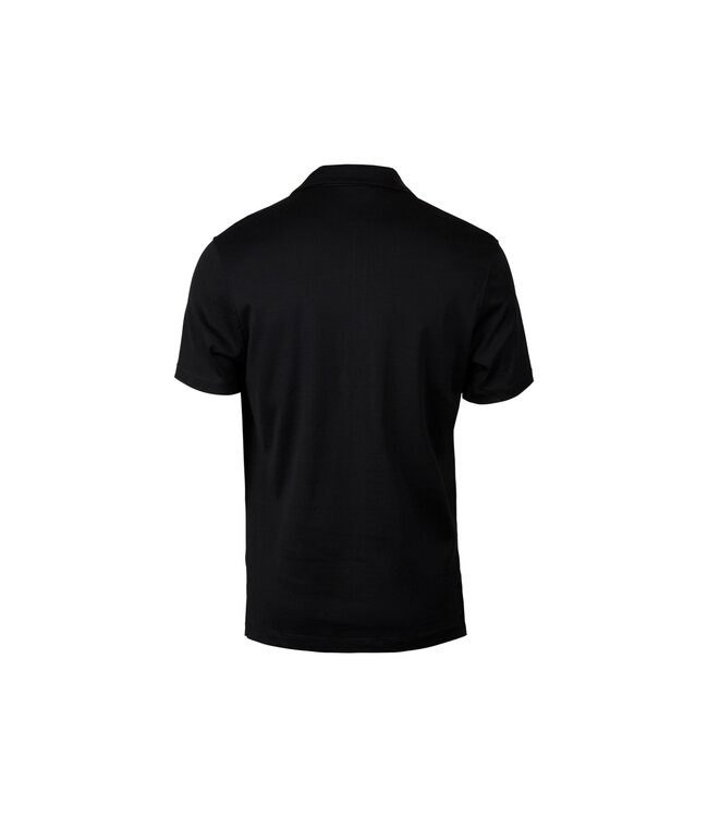 Stenstroms Polo,Korte Mouw, Jersey Katoen, Zwart