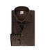 Stenstroms Overhemd, Lange Mouw, Katoen / Linnen Mix, Bruin, Slimline