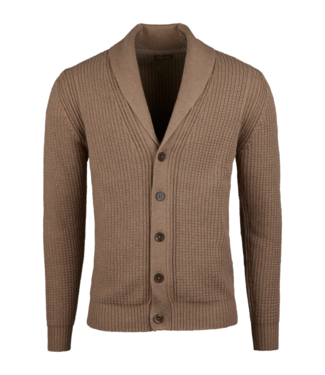 Stenstroms Stenstroms, Vest met Knoopsluiting, Sjaalkraag, Katoen Cashmere Mix, Beige