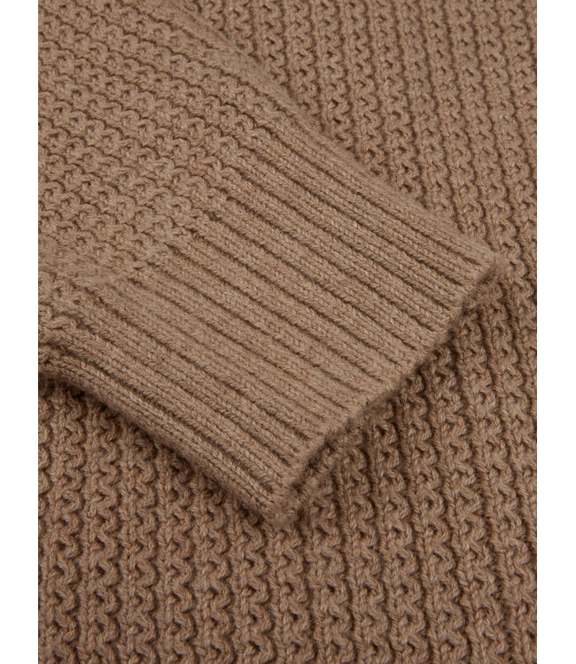 Stenstroms Vest met Knoopsluiting, Sjaalkraag, Katoen Cashmere Mix, Beige