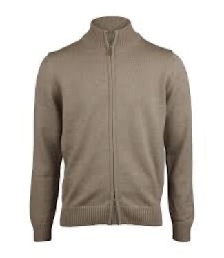 Stenstroms Stenstroms, Vest met Rits, Merino Wol, Beige