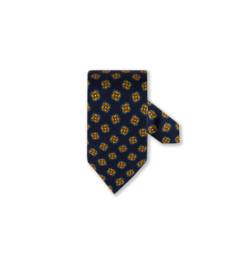 Stenstroms Stenstroms, Das, Zijde, Donkerblauw, Geel, Bruin Patroon