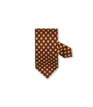 Stenstroms Stenstroms, Das, Zijde, Goudbruin met Off White Patroon