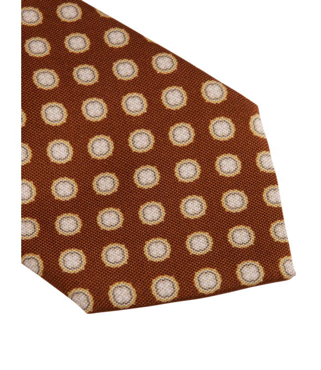 Stenstroms Das, Zijde, Goudbruin met Off White Patroon