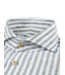 Stenstroms Overhemd, Linnen, Wit Lichtgroen Gestreept