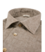 Stenstroms Overhemd, Linnen, Lange Mouw, Dubbele borstzak, Slimline, Beige
