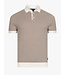 Cavallaro Napoli Polo, Korte Mouw, Katoen, Gebreid, Taupe