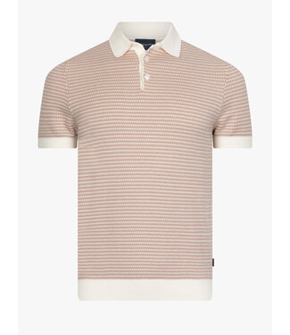 Cavallaro Napoli Cavallaro, Polo, Korte Mouw, Katoen, Gebreid, Oud Roze