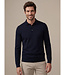 Cavallaro Napoli Polo, Lange Mouw, Katoen Blend, Donkerblauw