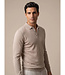 Cavallaro Napoli Polo, Lange Mouw, Katoen Blend, Light Taupe
