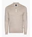Cavallaro Napoli Trui, Half-Zip, Wol Blend, Light Taupe Melange