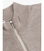 Cavallaro Napoli Trui, Half-Zip, Wol Blend, Light Taupe Melange