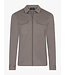 Cavallaro Napoli Overshirt met Rits, Bamboe-blend, Stretch, Taupe Melange