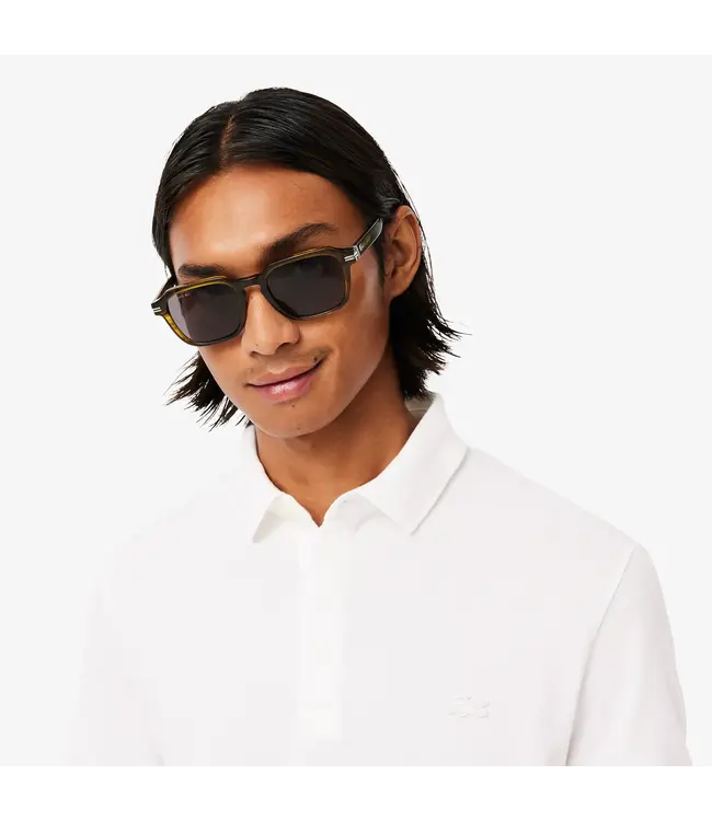 Lacoste Smart Paris, Heren Polo van Stretch Katoen Piqué , Regular Fit, Wit